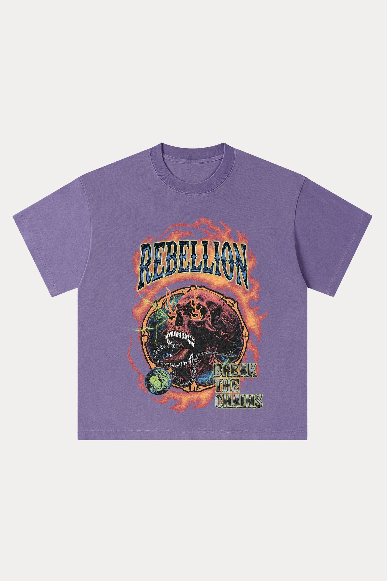 Evilnova Rebellion Washed Streetwear T-Shirt-Evilnova