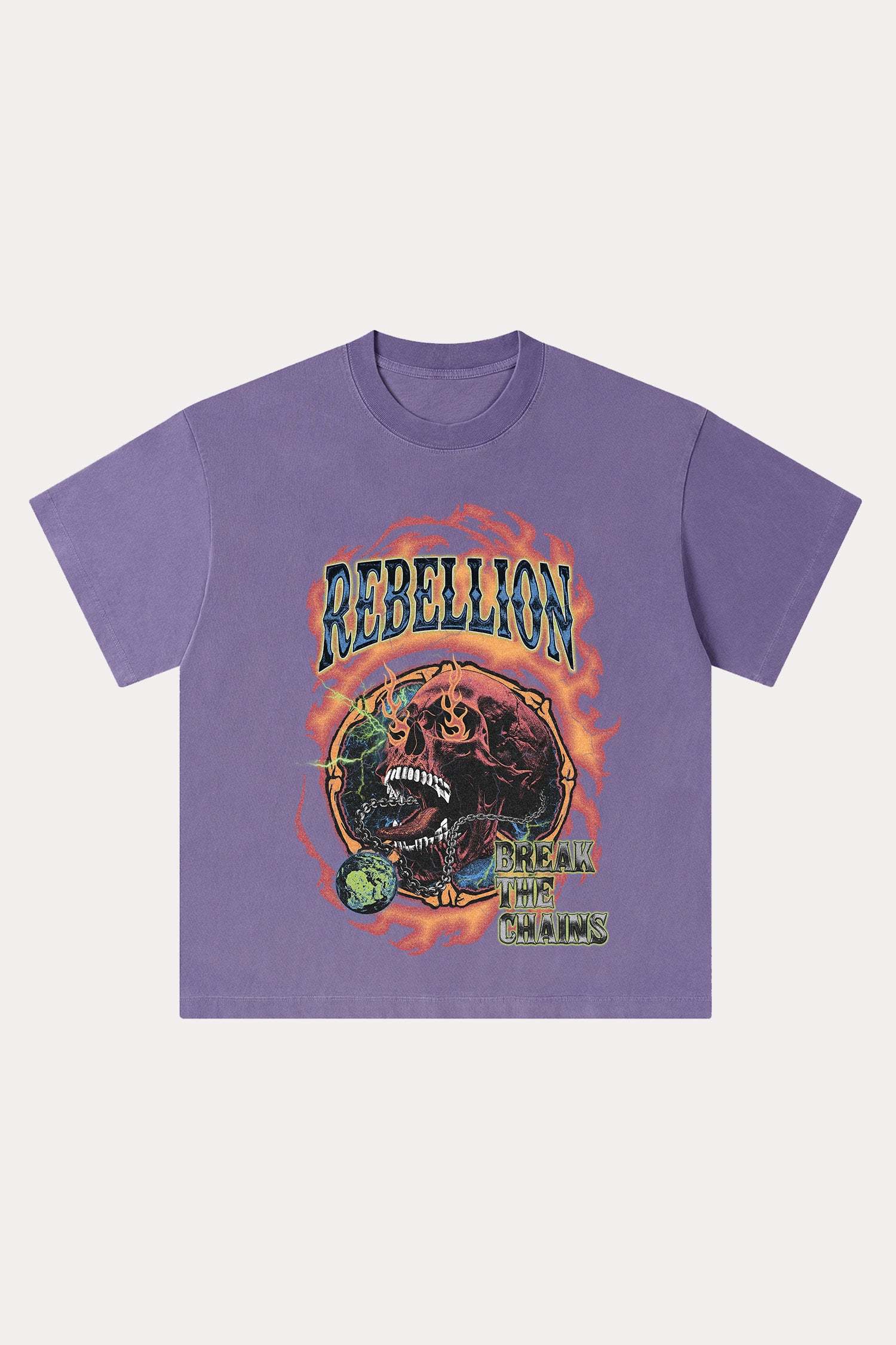 Evilnova Rebellion Washed Streetwear T-Shirt-Evilnova