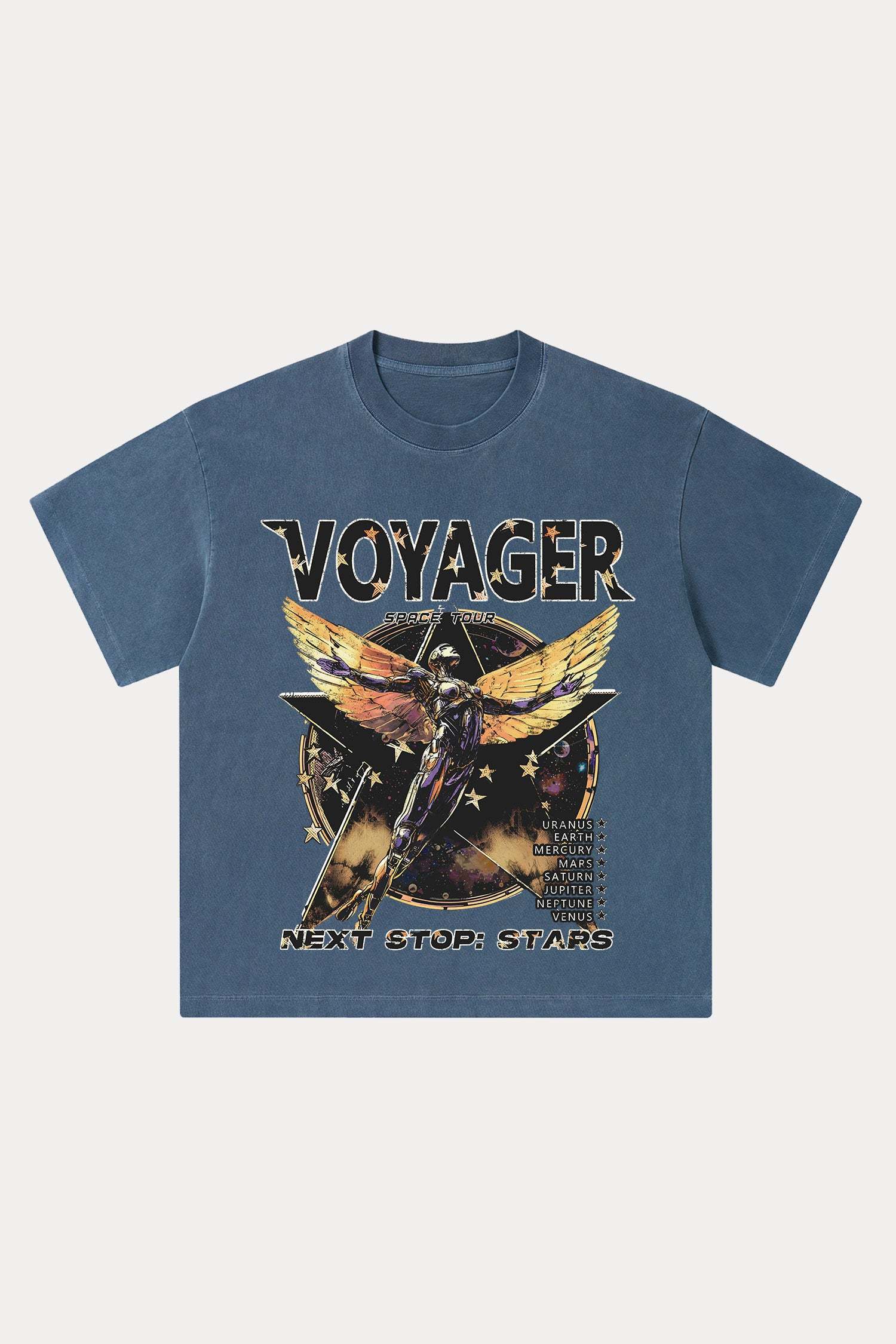 Evilnova Voyager Washed Streetwear T-Shirt-Evilnova