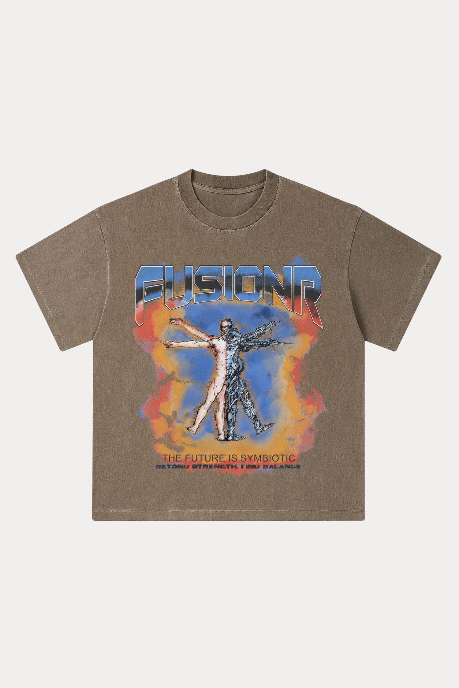 Evilnova Fusionr Washed Streetwear T-Shirt-Evilnova