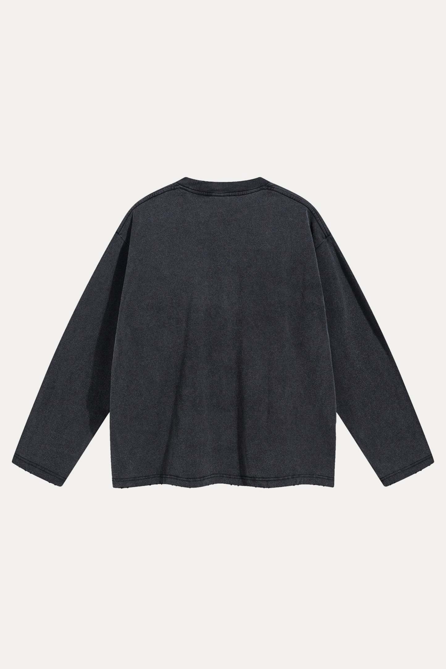 Evilnova Broken World Distressed Washed Long Sleeve Tee-Evilnova