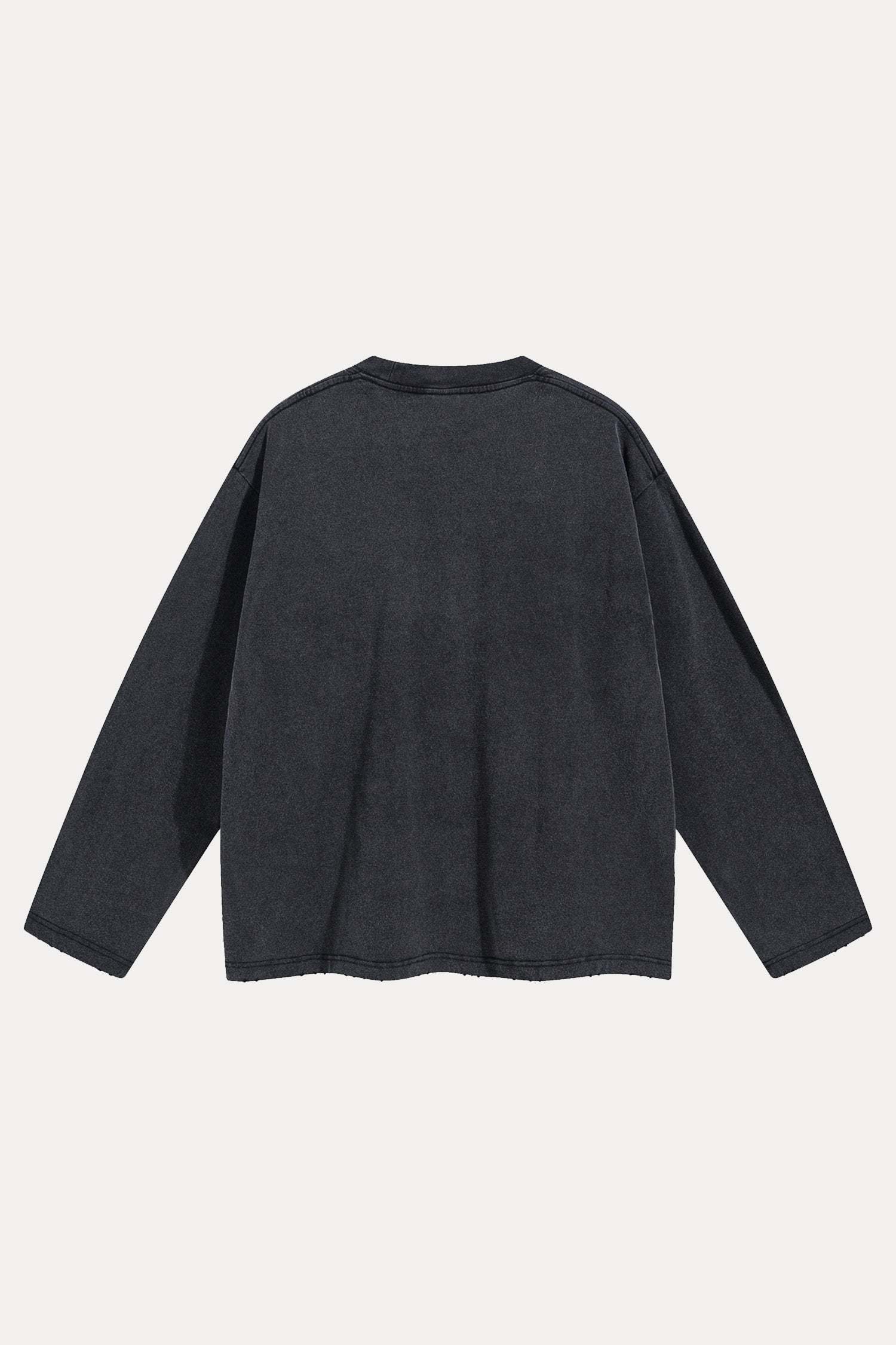 Evilnova Broken World Distressed Washed Long Sleeve Tee-Evilnova