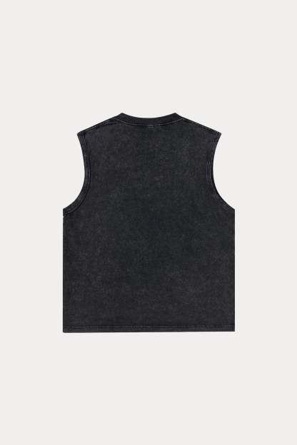 Evilnova Space Chess Washed Tank Top-Evilnova