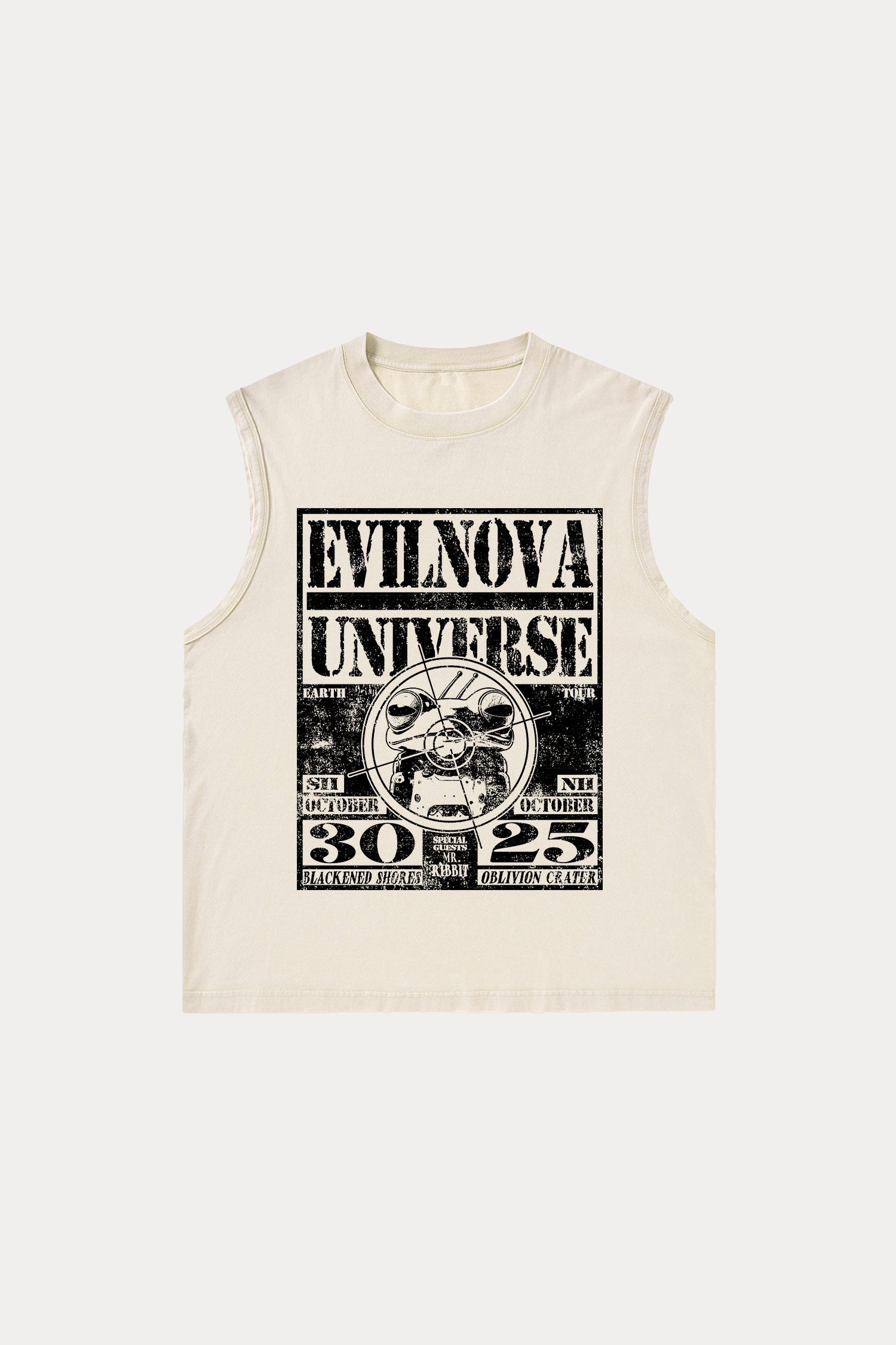 Evilnova Universe Washed Tank Top-Evilnova