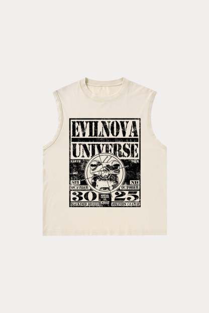 Evilnova Universe Washed Tank Top-Evilnova