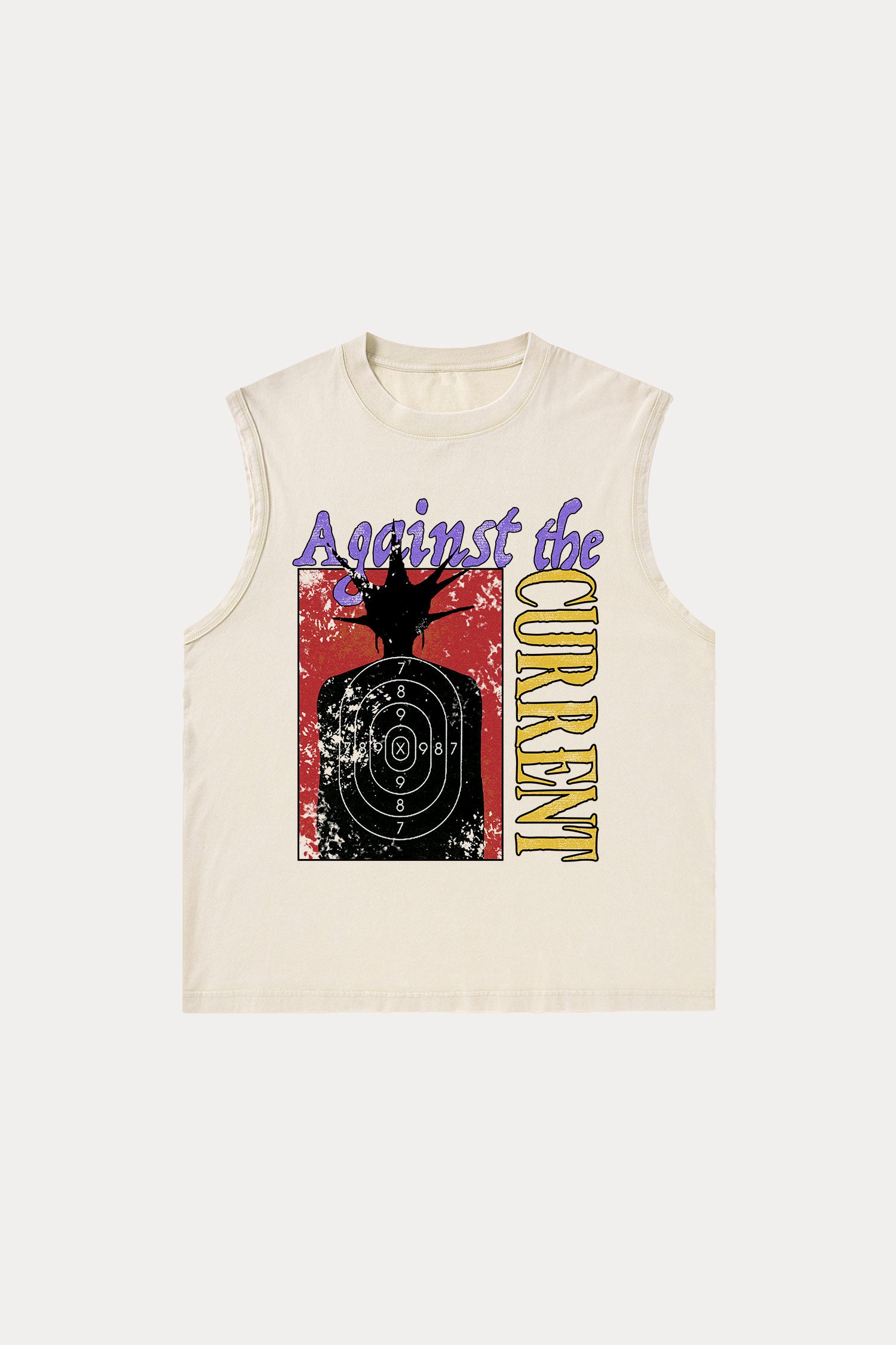 Evilnova Against the Current Washed Tank Top-Evilnova