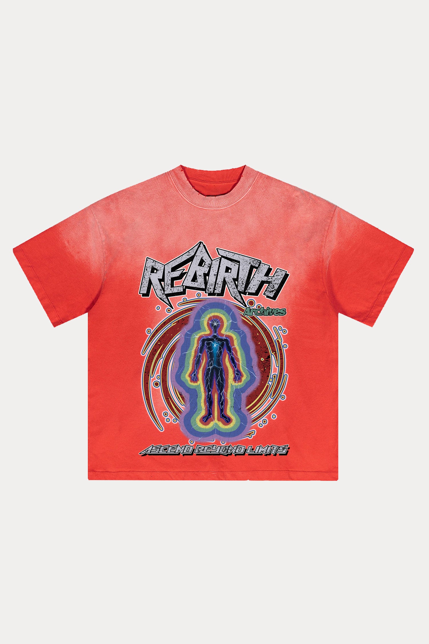 Evilnova Rebirth Distressed Washed T-Shirt-Evilnova