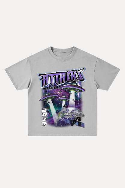 Evilnova Attacks Cotton Oversize T-Shirt-Evilnova