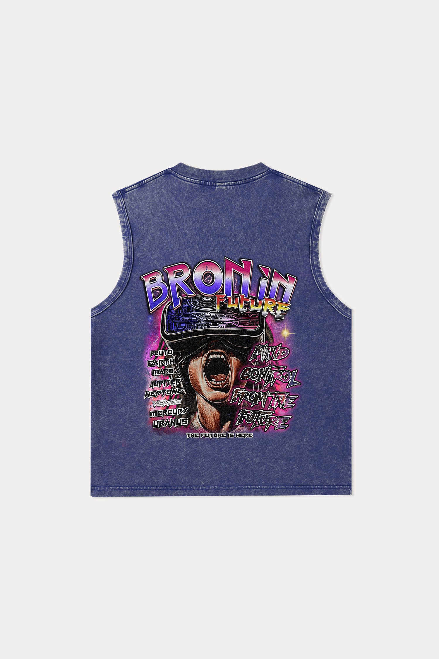 Evilnova Space Tour Washed Tank Top-Evilnova