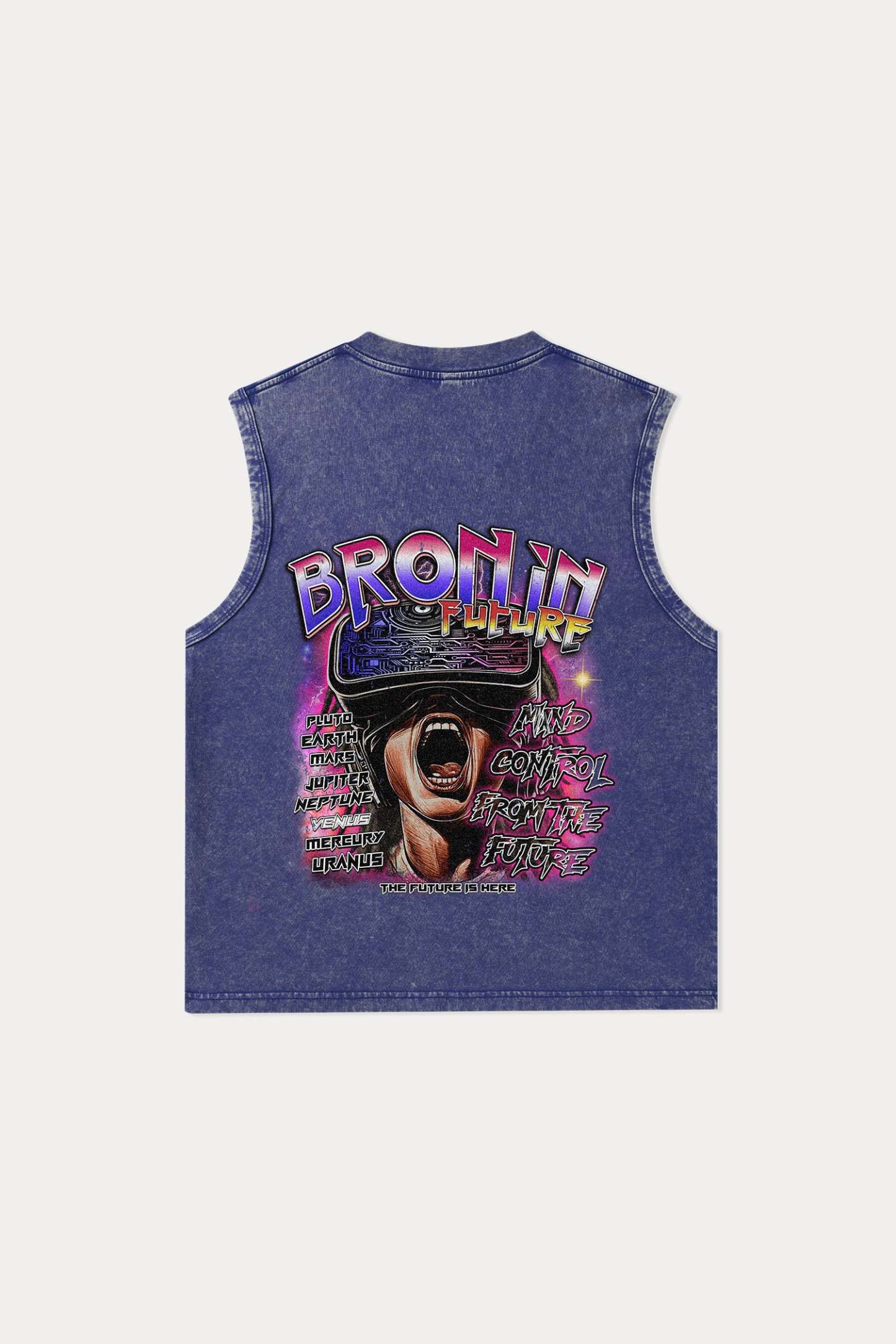 Evilnova Space Tour Washed Tank Top-Evilnova