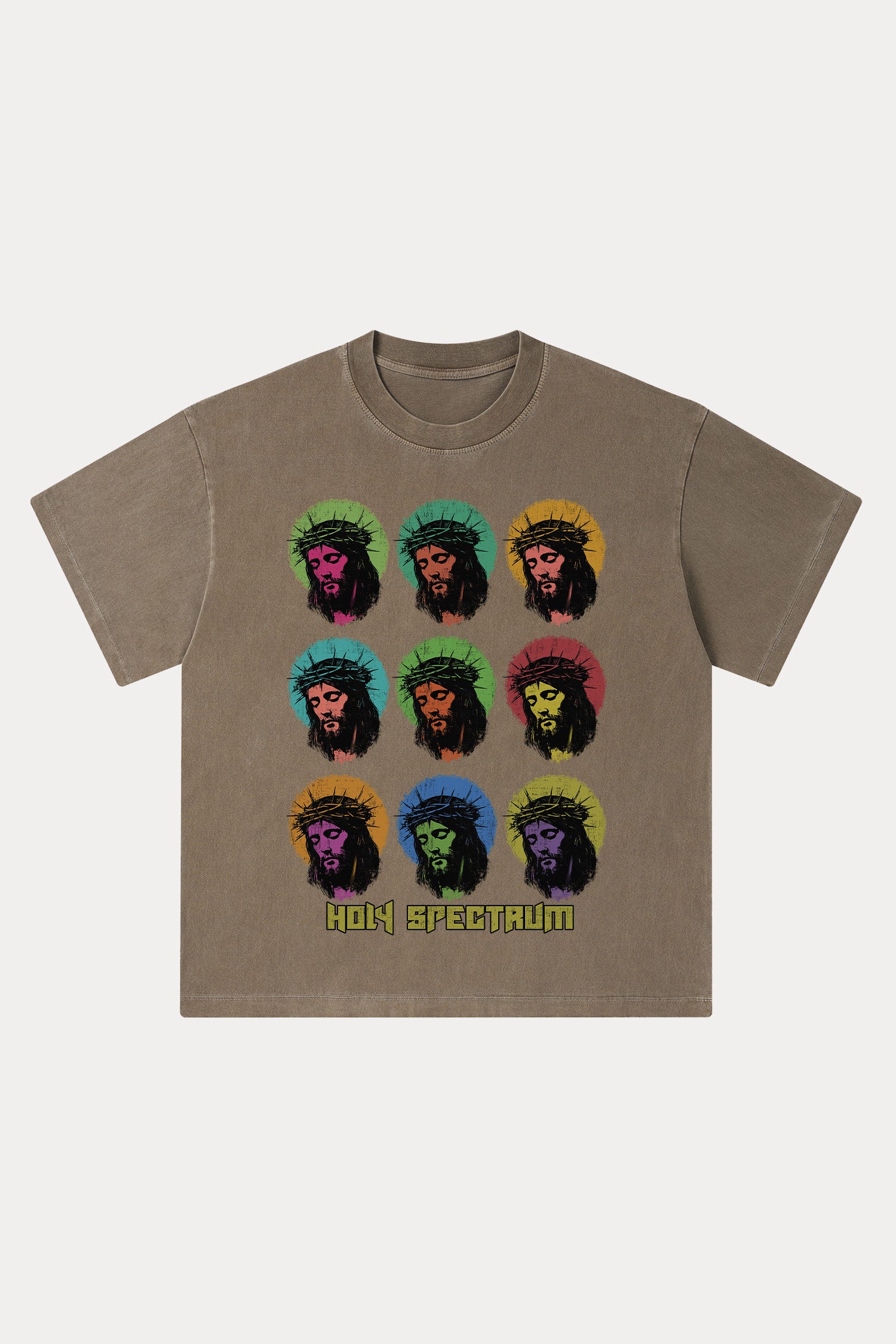 Evilnova Holy Spectrum Washed Streetwear T-Shirt-Evilnova