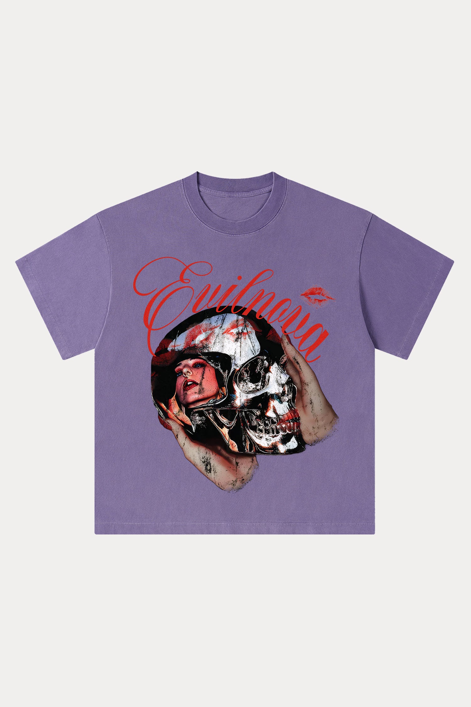 Evilnova Reflections Washed Streetwear T-Shirt-Evilnova