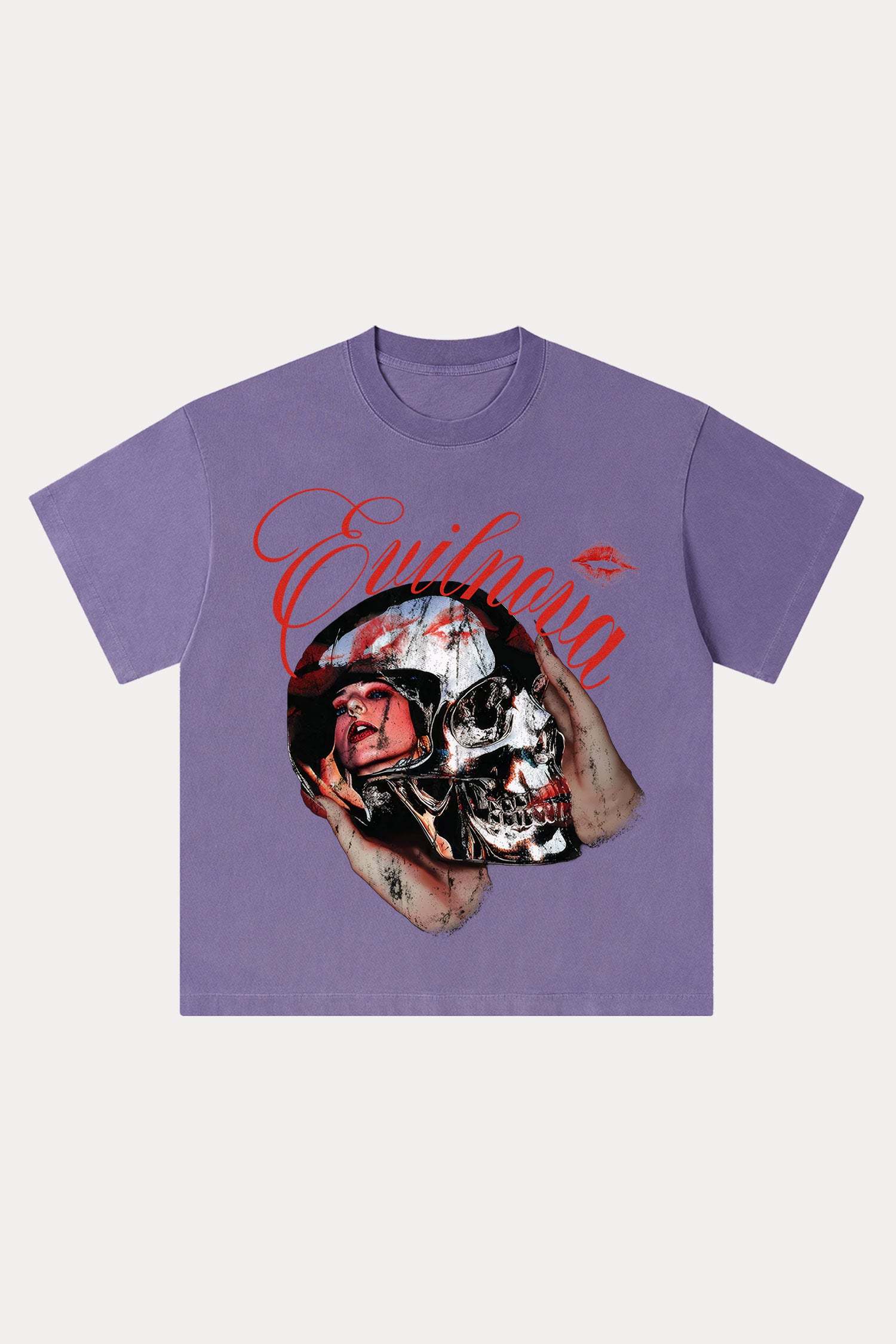 Evilnova Reflections Washed Streetwear T-Shirt-Evilnova