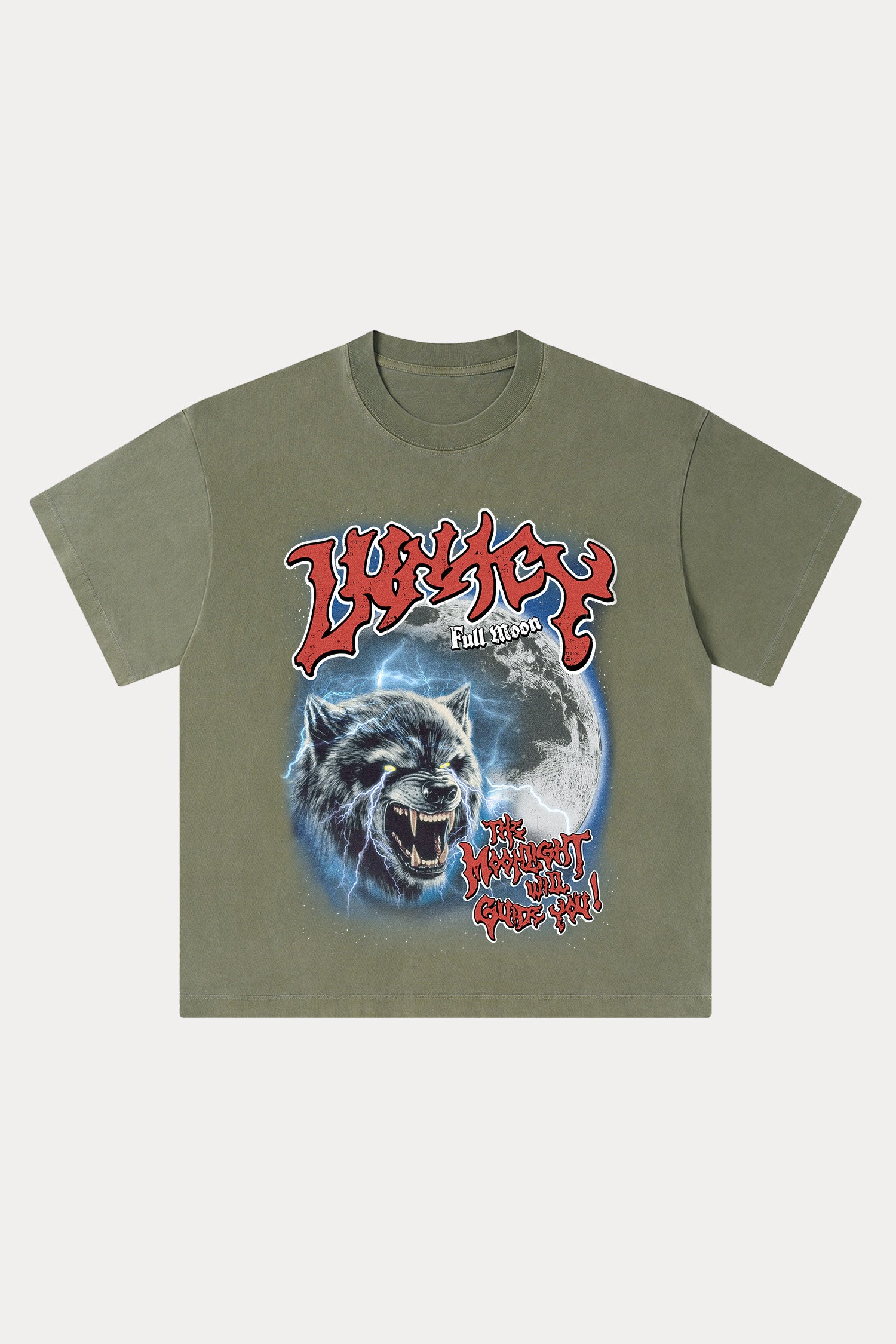Evilnova Lunacy Washed Streetwear T-Shirt-Evilnova