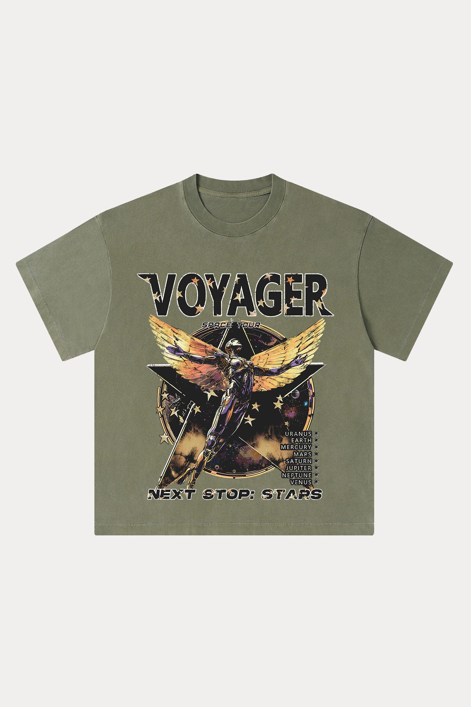 Evilnova Voyager Washed Streetwear T-Shirt-Evilnova