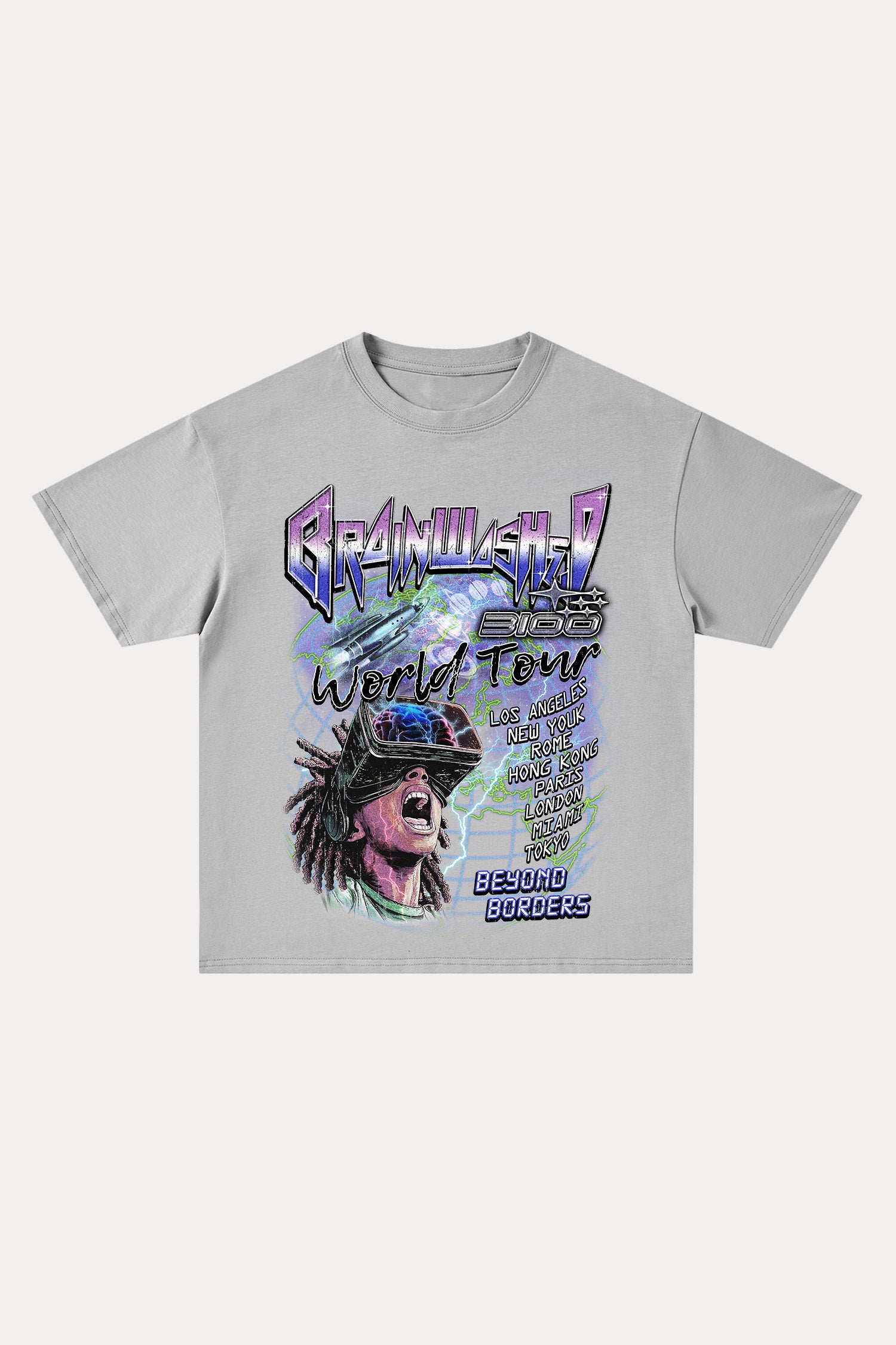 Evilnova Brainwashed Cotton Oversize T-Shirt-Evilnova