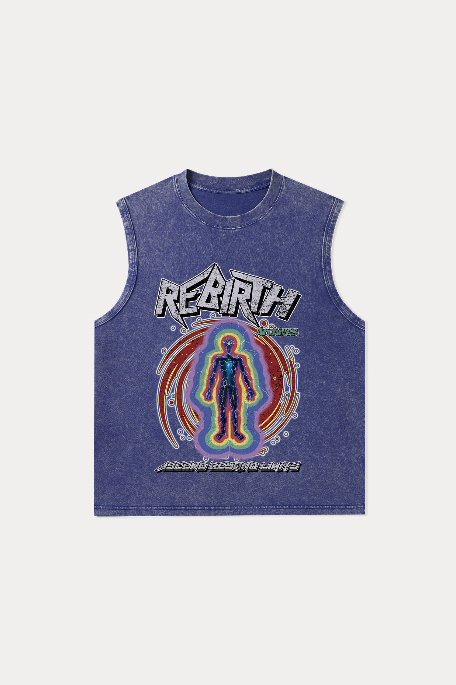 Evilnova Rebirth Washed Tank Top-Evilnova