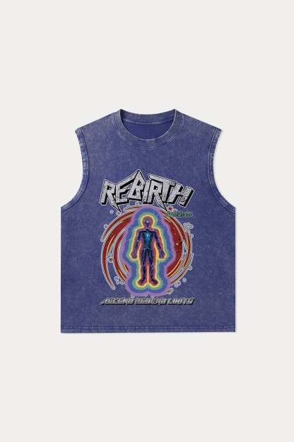 Evilnova Rebirth Washed Tank Top-Evilnova