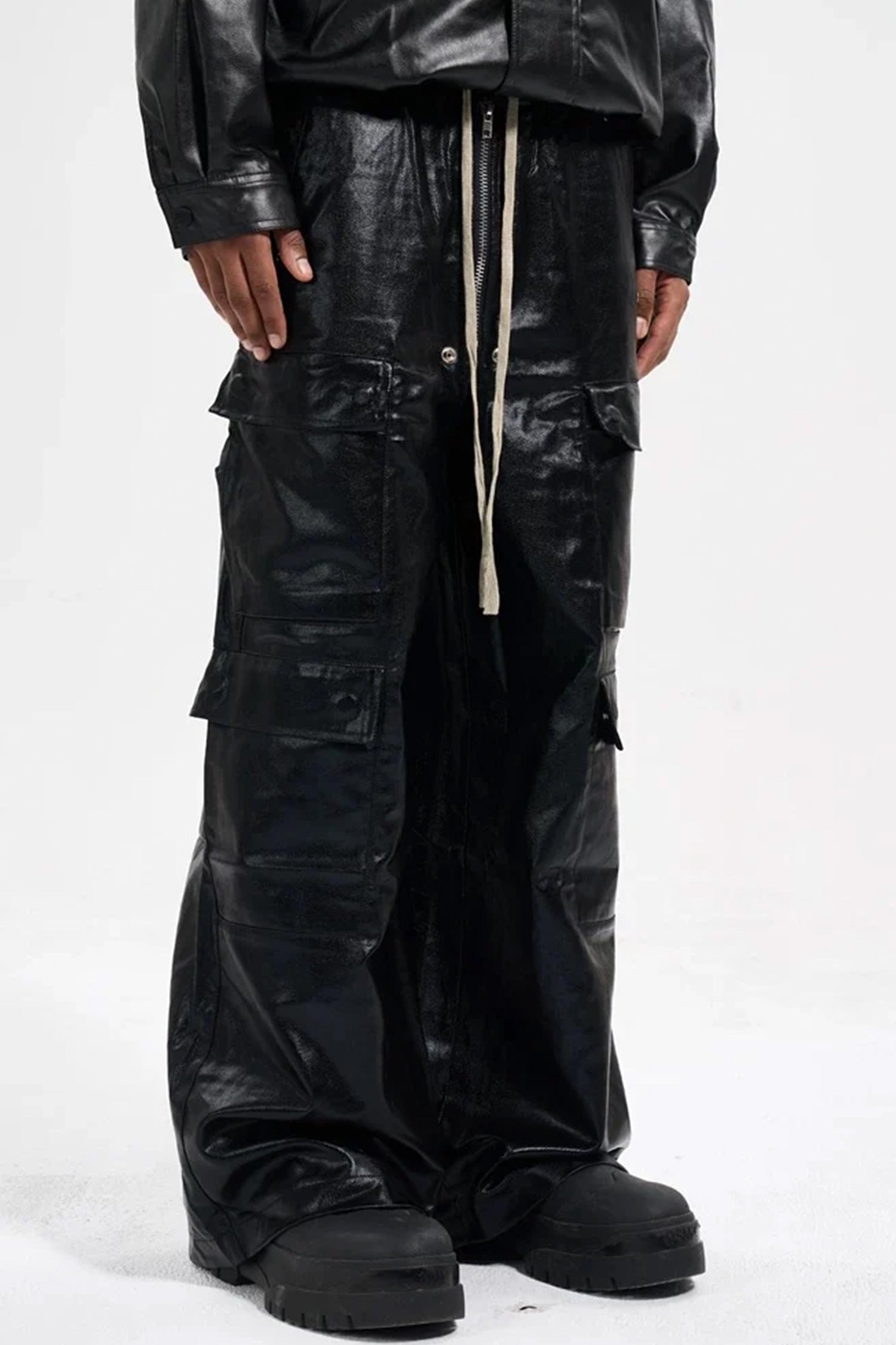 Evilnova Multi-Pocket Baggy Cargo Pants-Evilnova