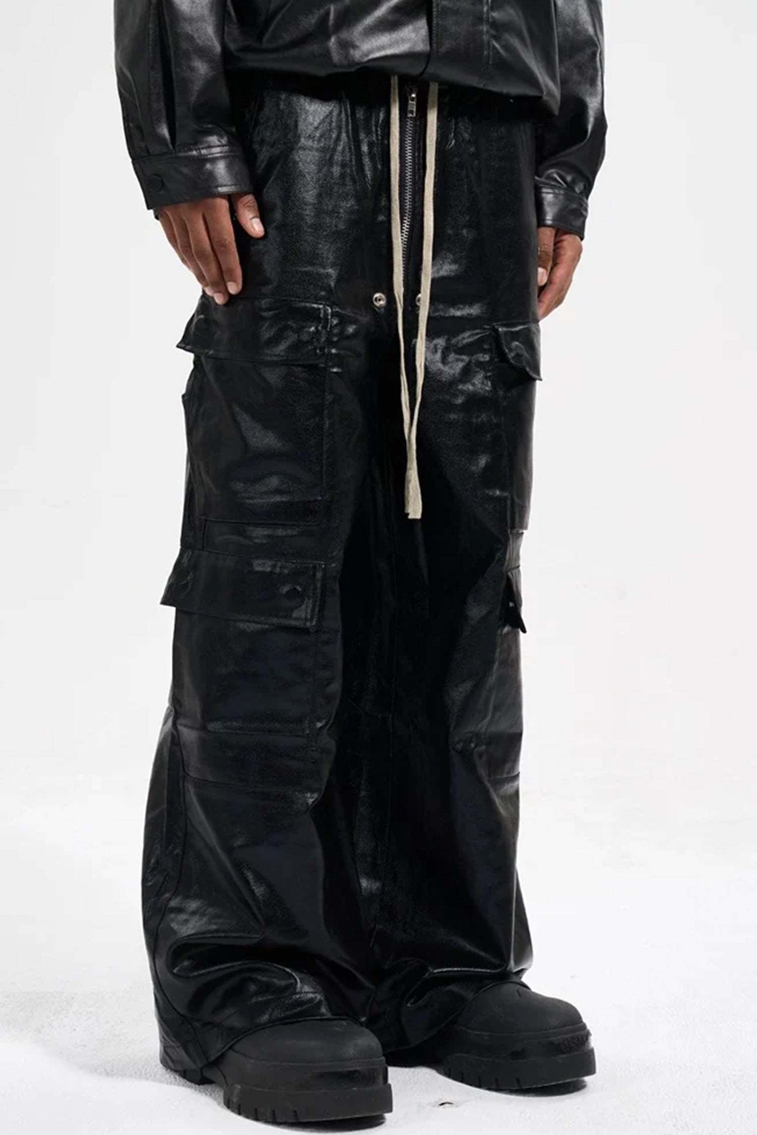 Evilnova Multi-Pocket Baggy Cargo Pants-Evilnova