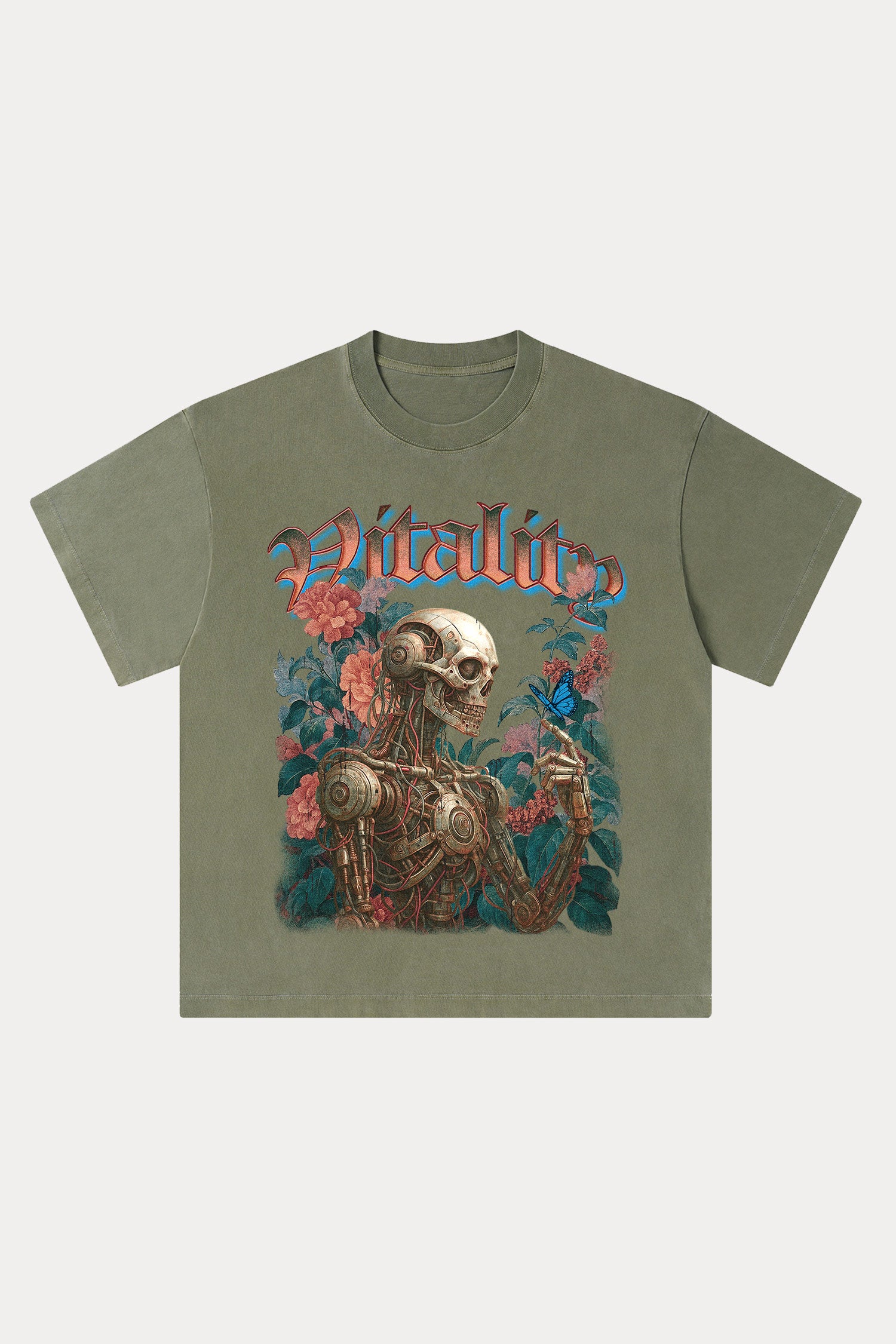 Evilnova Vitality Washed Streetwear T-Shirt-Evilnova