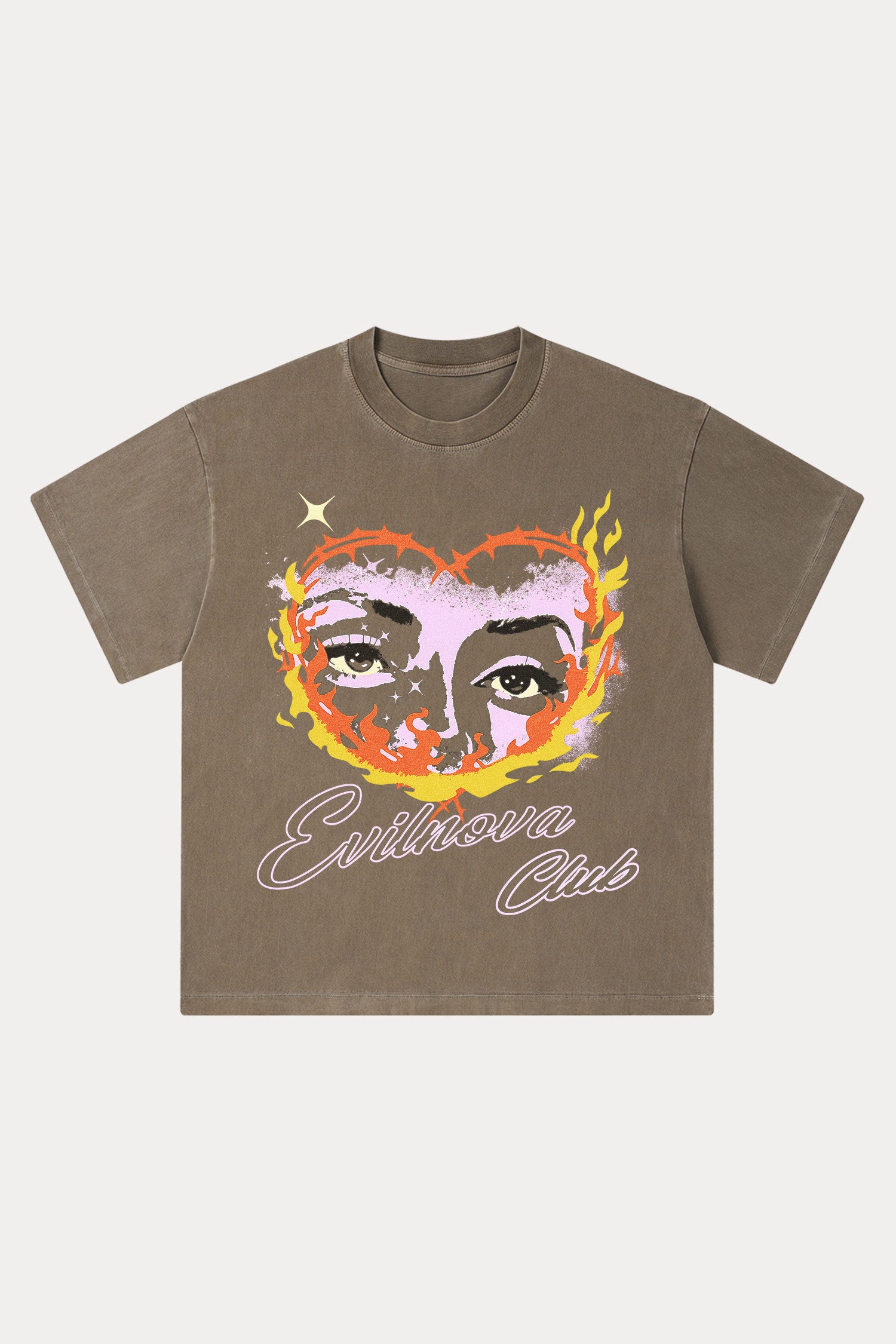 Evilnova Ignite Washed Streetwear T-Shirt-Evilnova