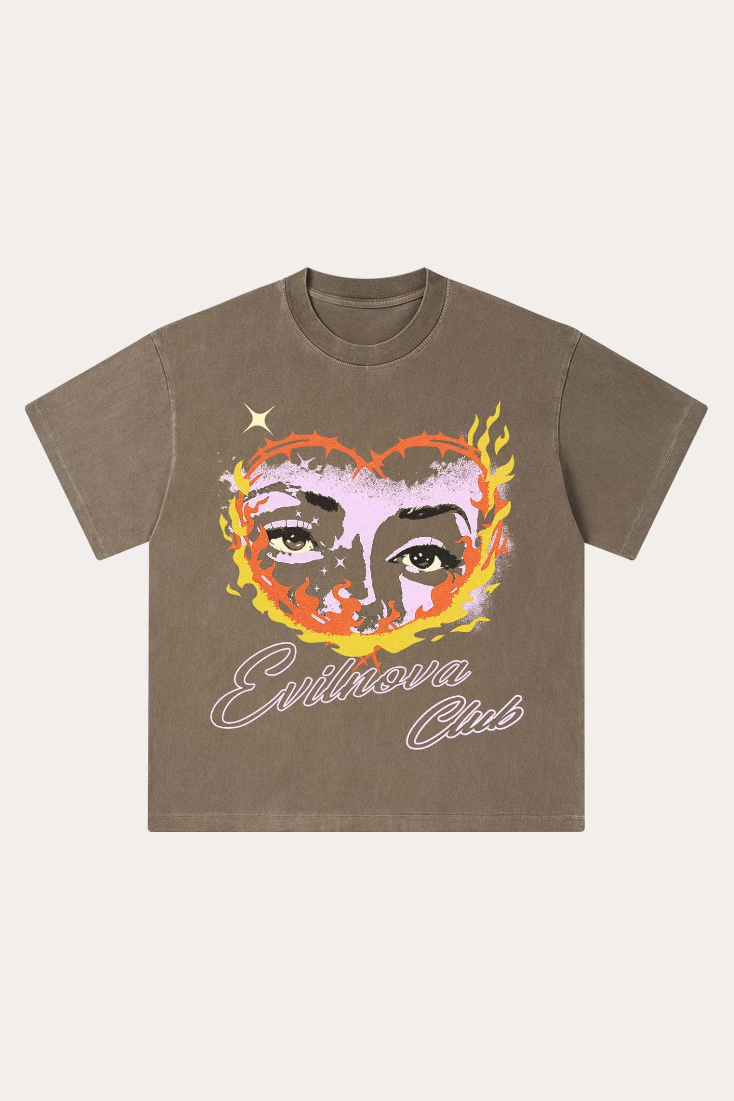 Evilnova Ignite Washed Streetwear T-Shirt-Evilnova