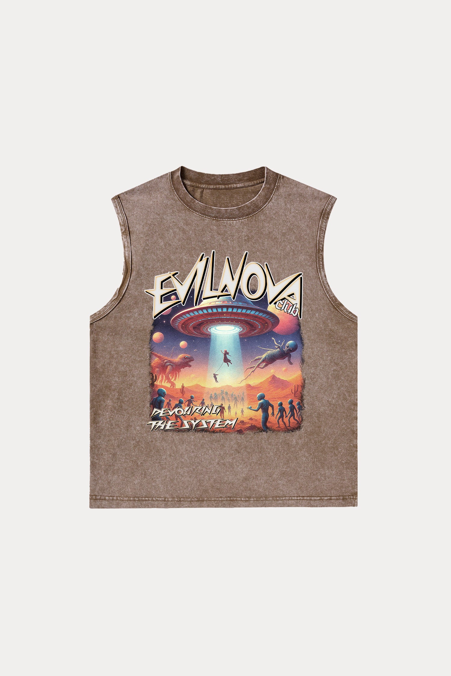 Evilnova Mystery Washed Tank Top-Evilnova
