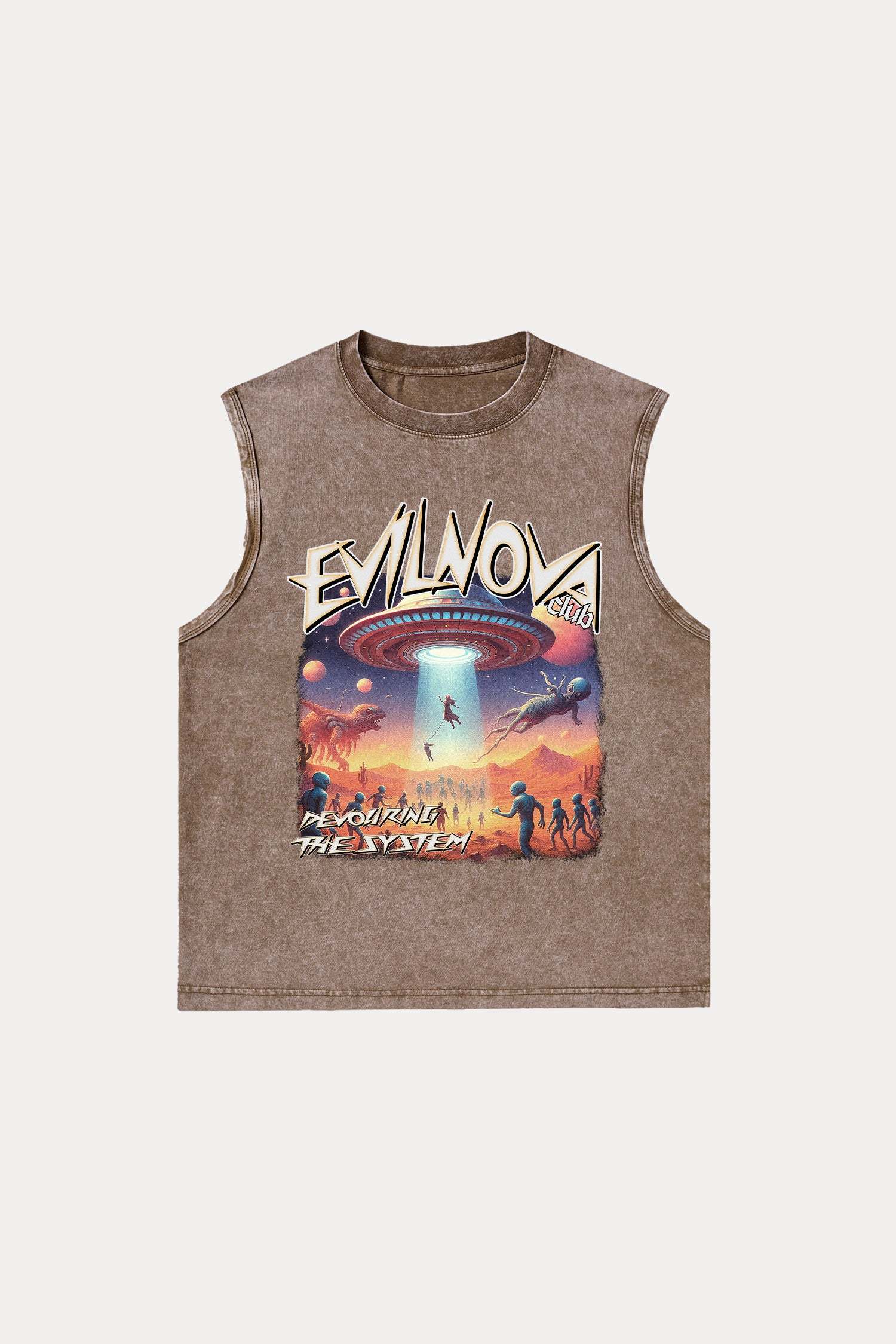 Evilnova Mystery Washed Tank Top-Evilnova