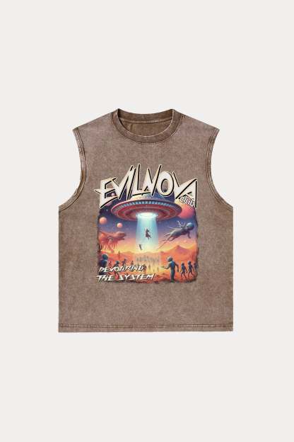 Evilnova Mystery Washed Tank Top-Evilnova