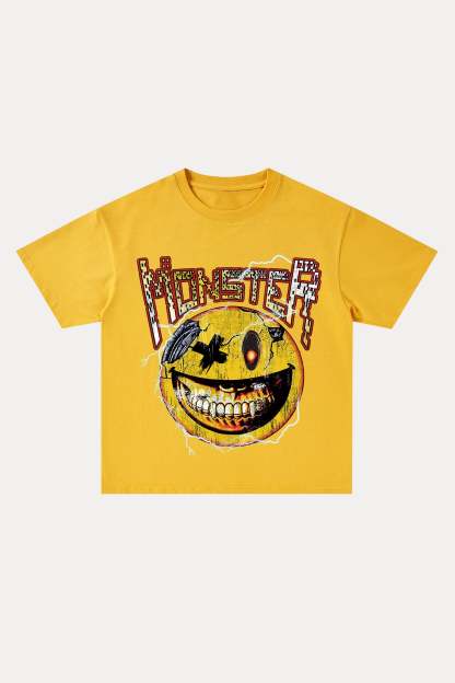 Evilnova Monster Cotton Oversize T-Shirt-Evilnova