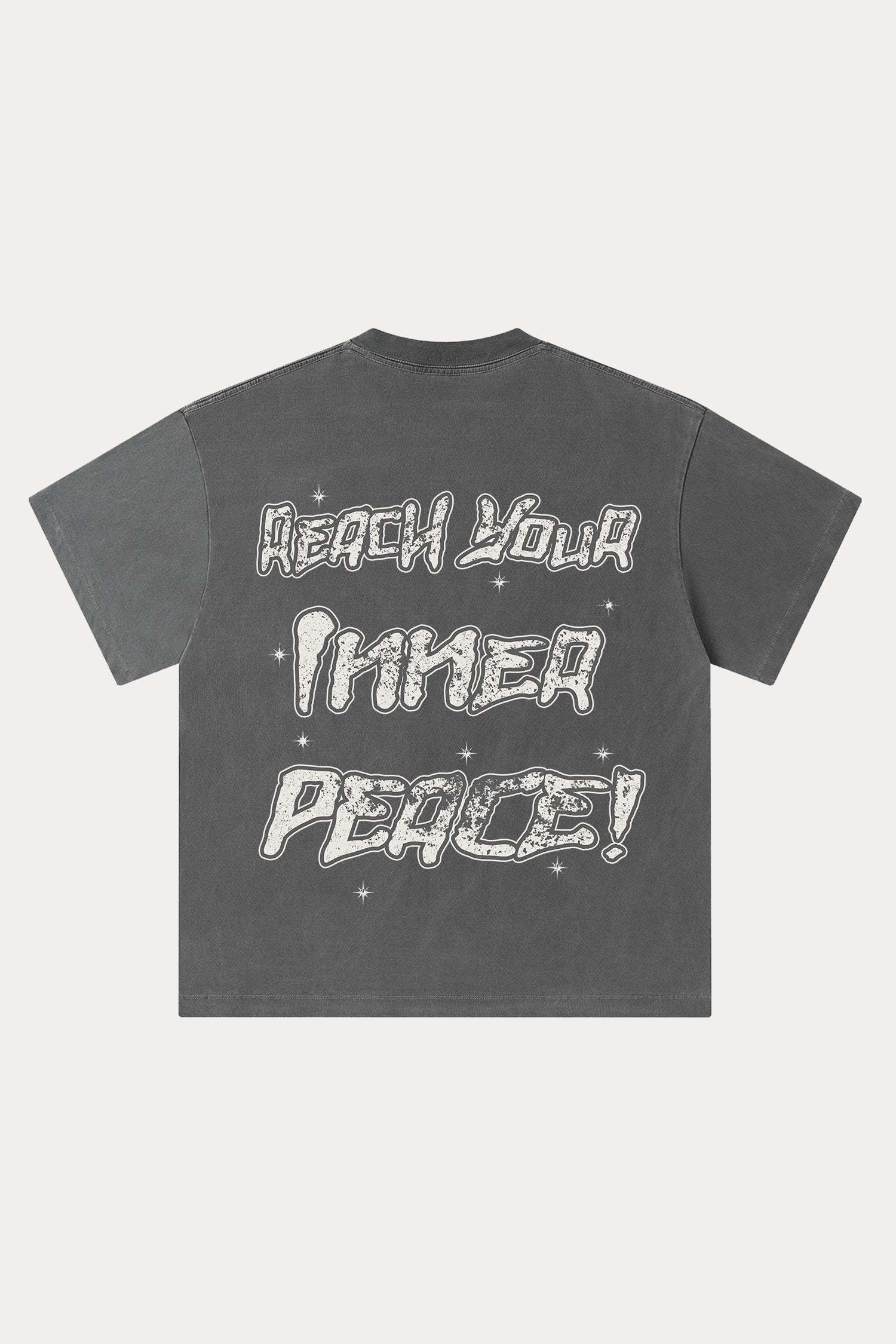 Evilnova Meditation Washed Streetwear T-Shirt-Evilnova