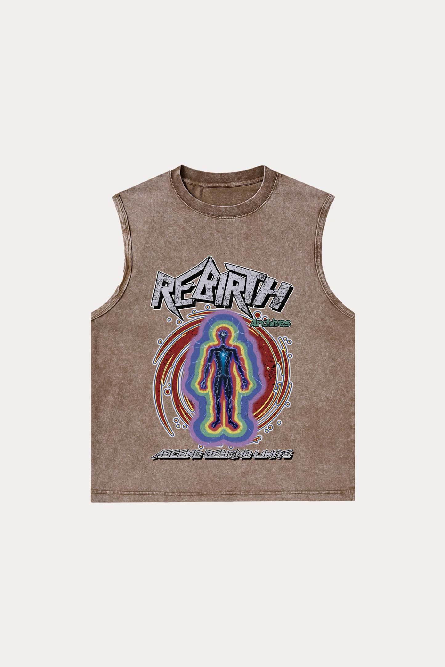 Evilnova Rebirth Washed Tank Top-Evilnova
