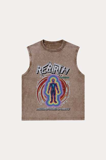 Evilnova Rebirth Washed Tank Top-Evilnova