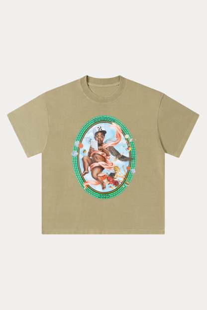 Evilnova Sacred Art Washed Streetwear T-Shirt-Evilnova