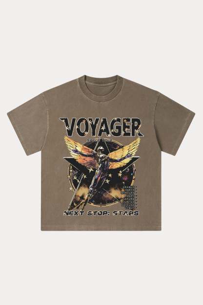 Evilnova Voyager Washed Streetwear T-Shirt-Evilnova
