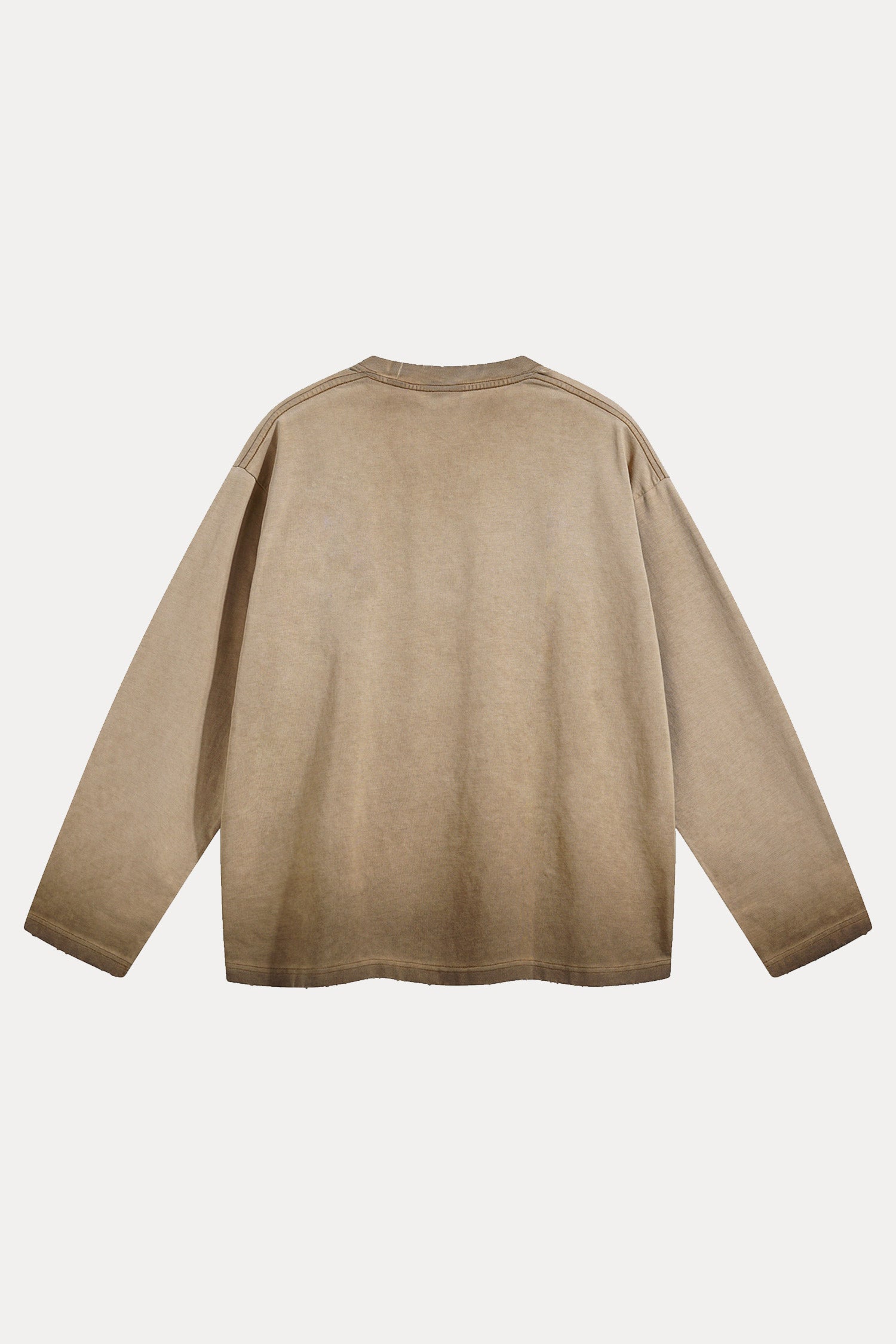 Evilnova Broken World Distressed Washed Long Sleeve Tee-Evilnova