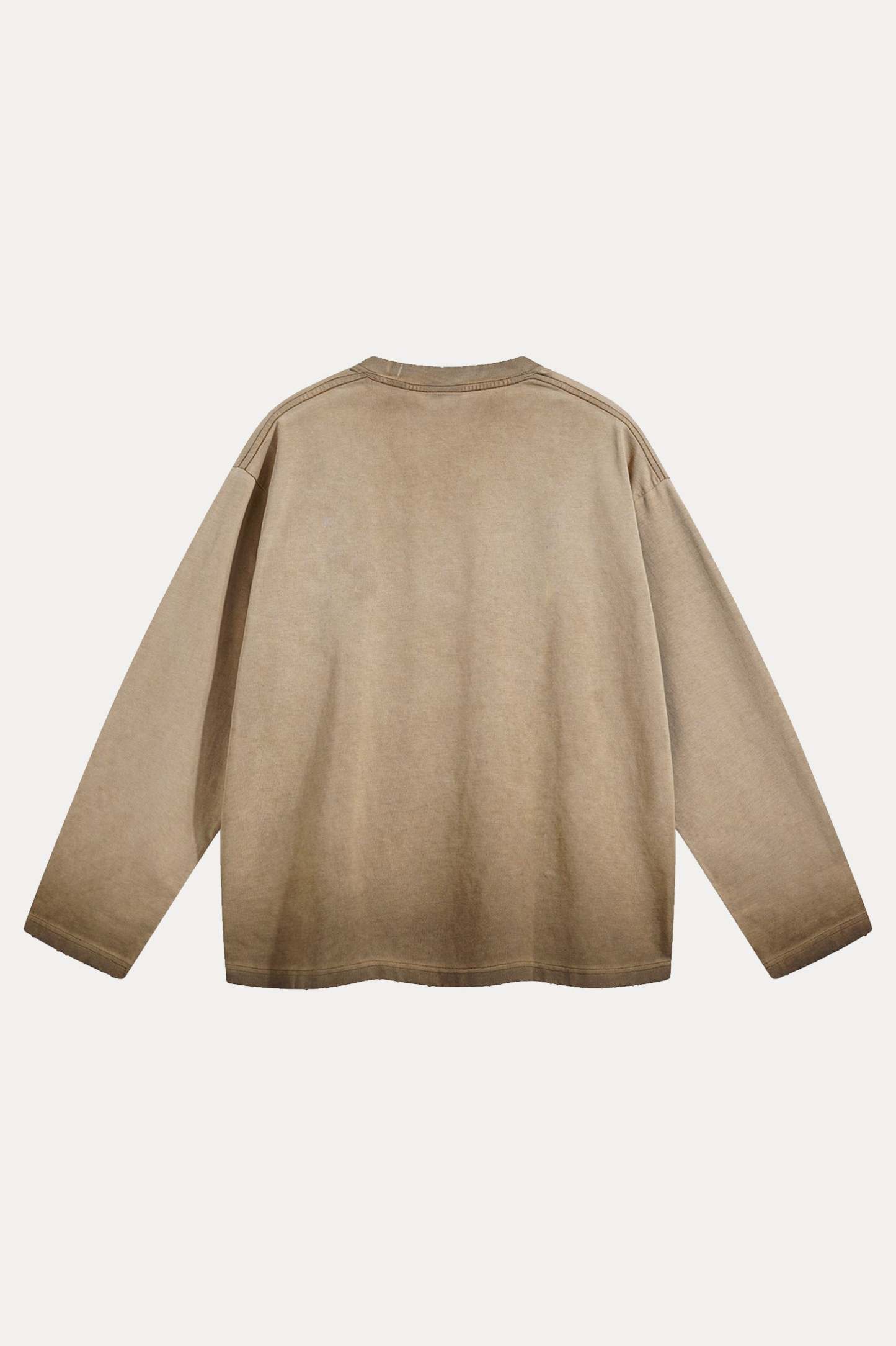 Evilnova Broken World Distressed Washed Long Sleeve Tee-Evilnova