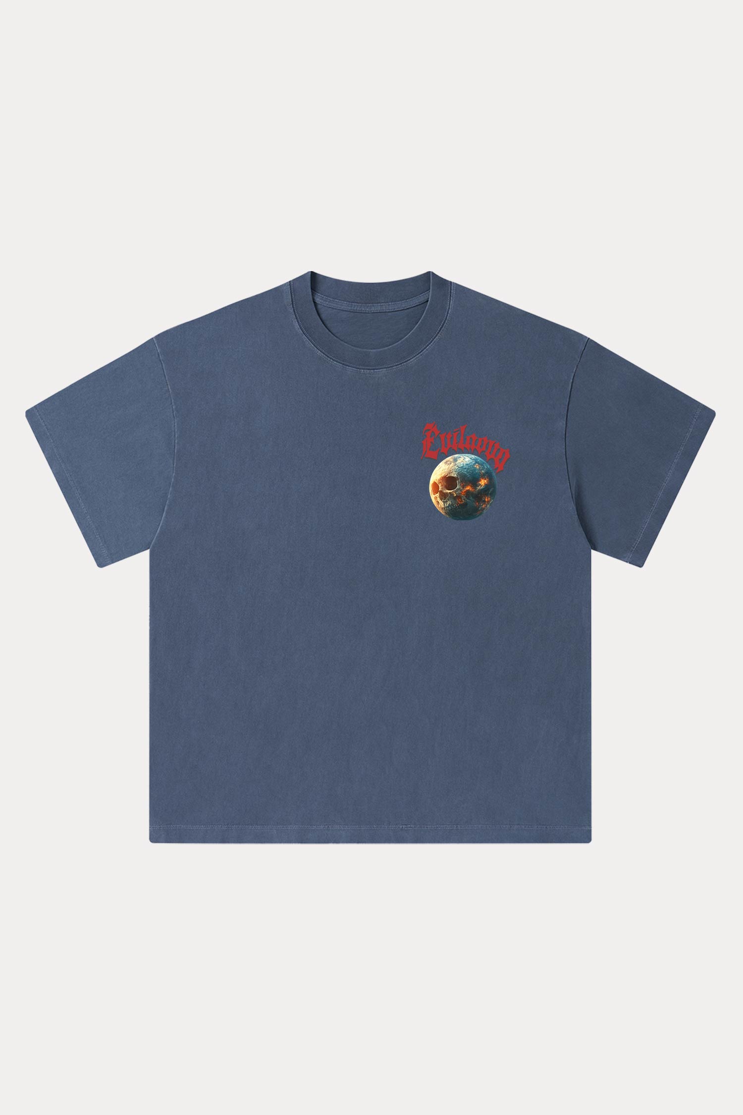 Evilnova Cosmic Explorer Washed Streetwear T-Shirt-Evilnova