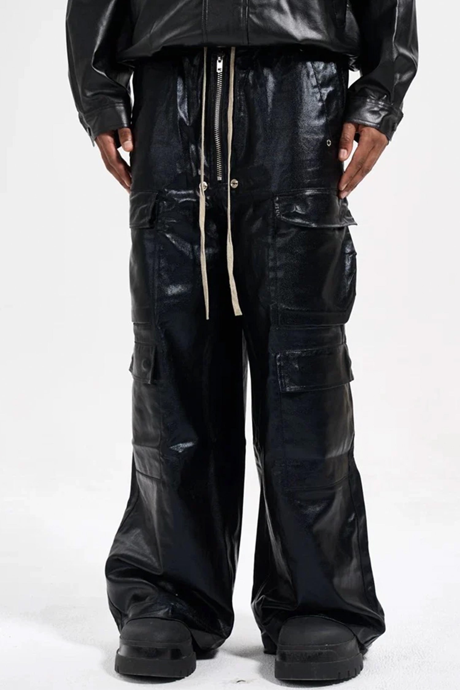 Evilnova Multi-Pocket Baggy Cargo Pants-Evilnova