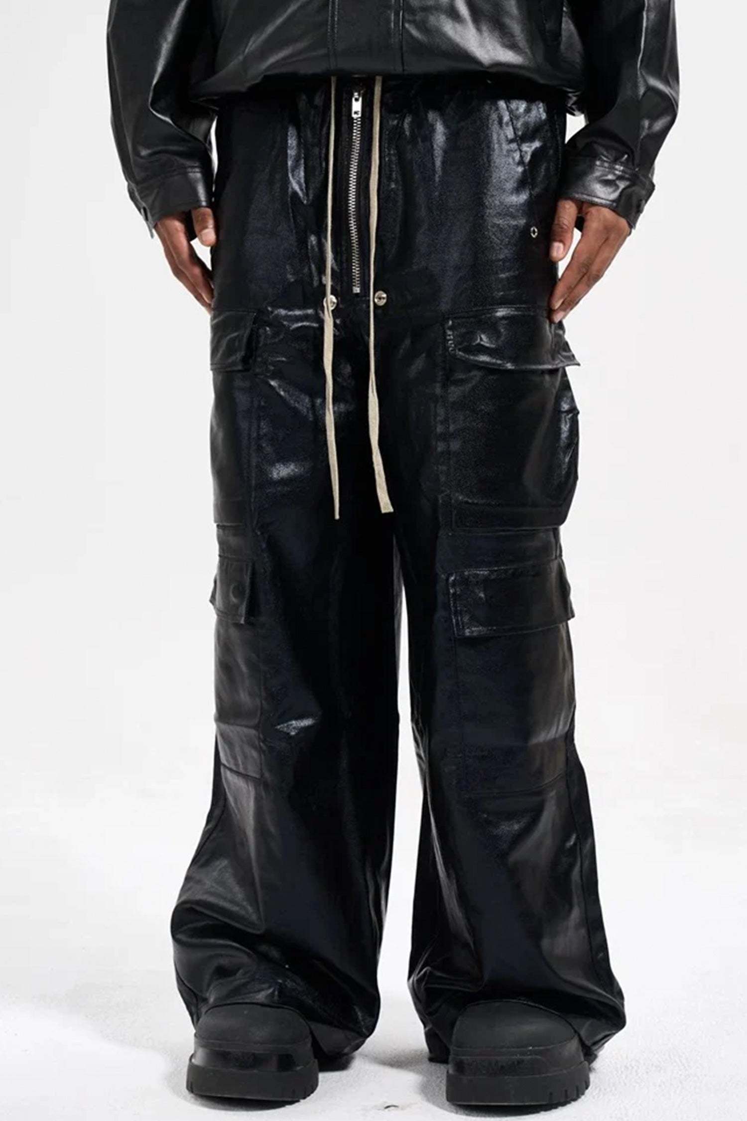 Evilnova Multi-Pocket Baggy Cargo Pants-Evilnova