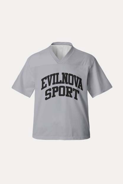 Evilnova Sport Gray Mesh Sport Jersey-Evilnova