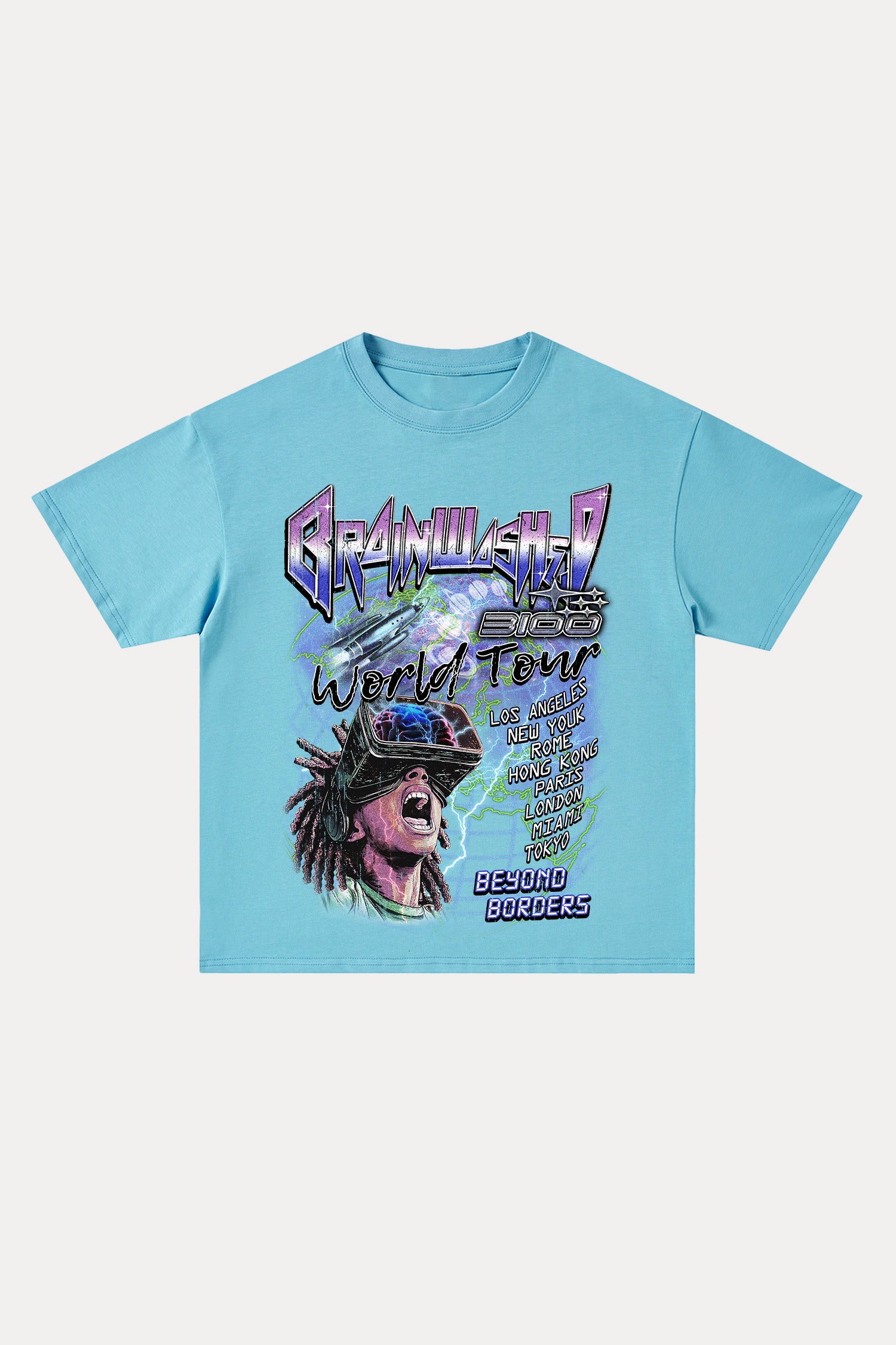 Evilnova Brainwashed Cotton Oversize T-Shirt-Evilnova