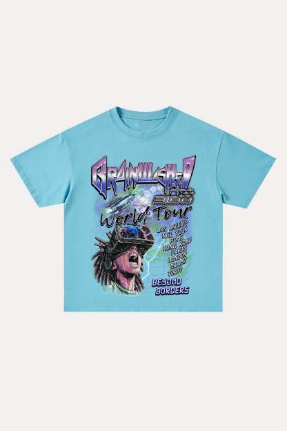 Evilnova Brainwashed Cotton Oversize T-Shirt-Evilnova