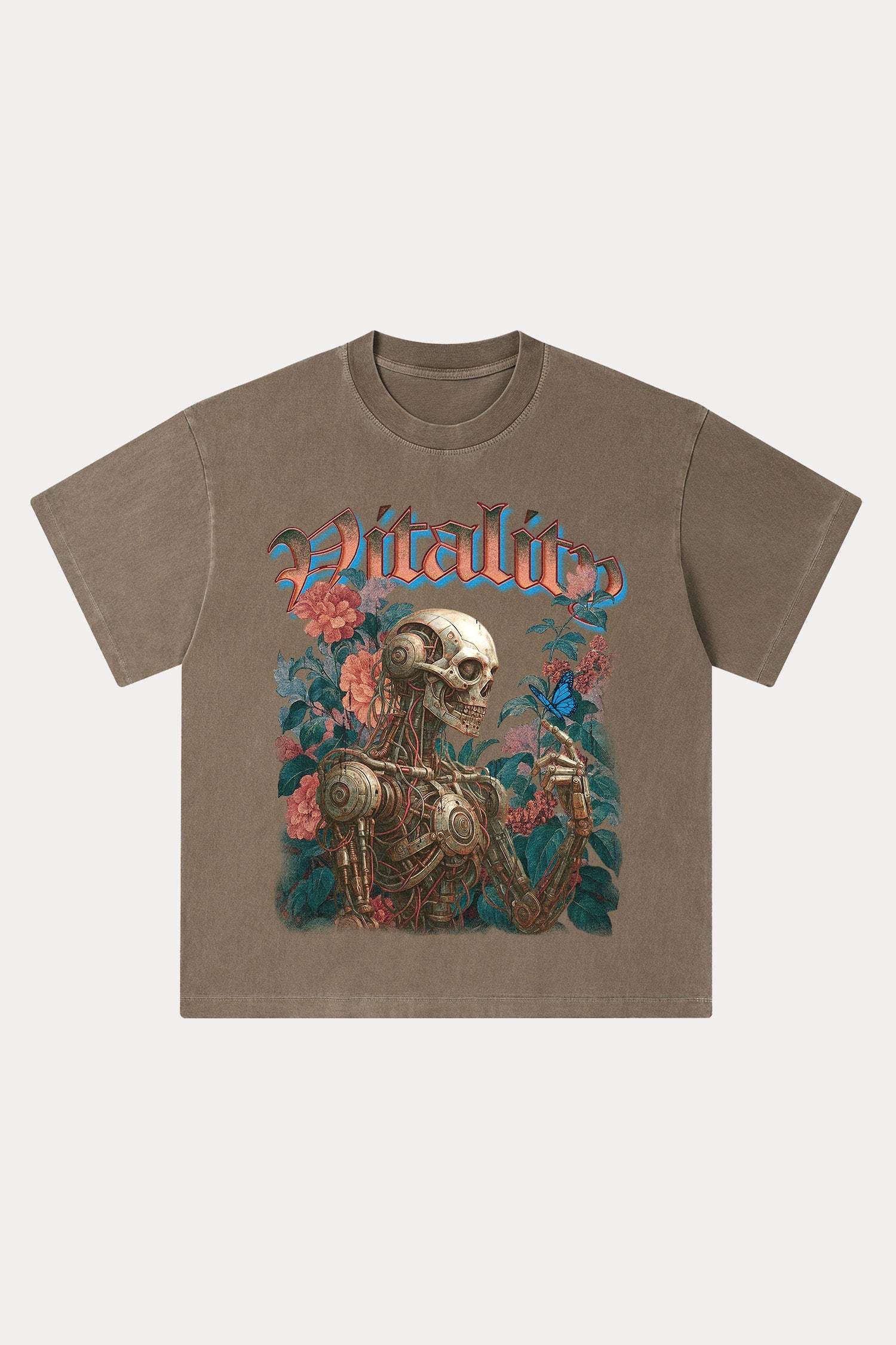 Evilnova Vitality Washed Streetwear T-Shirt-Evilnova