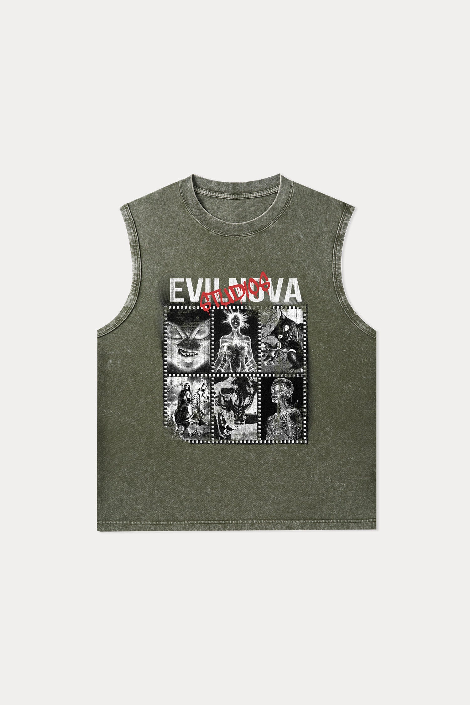 Evilnova  Evilnova Studios Washed Tank Top-Evilnova