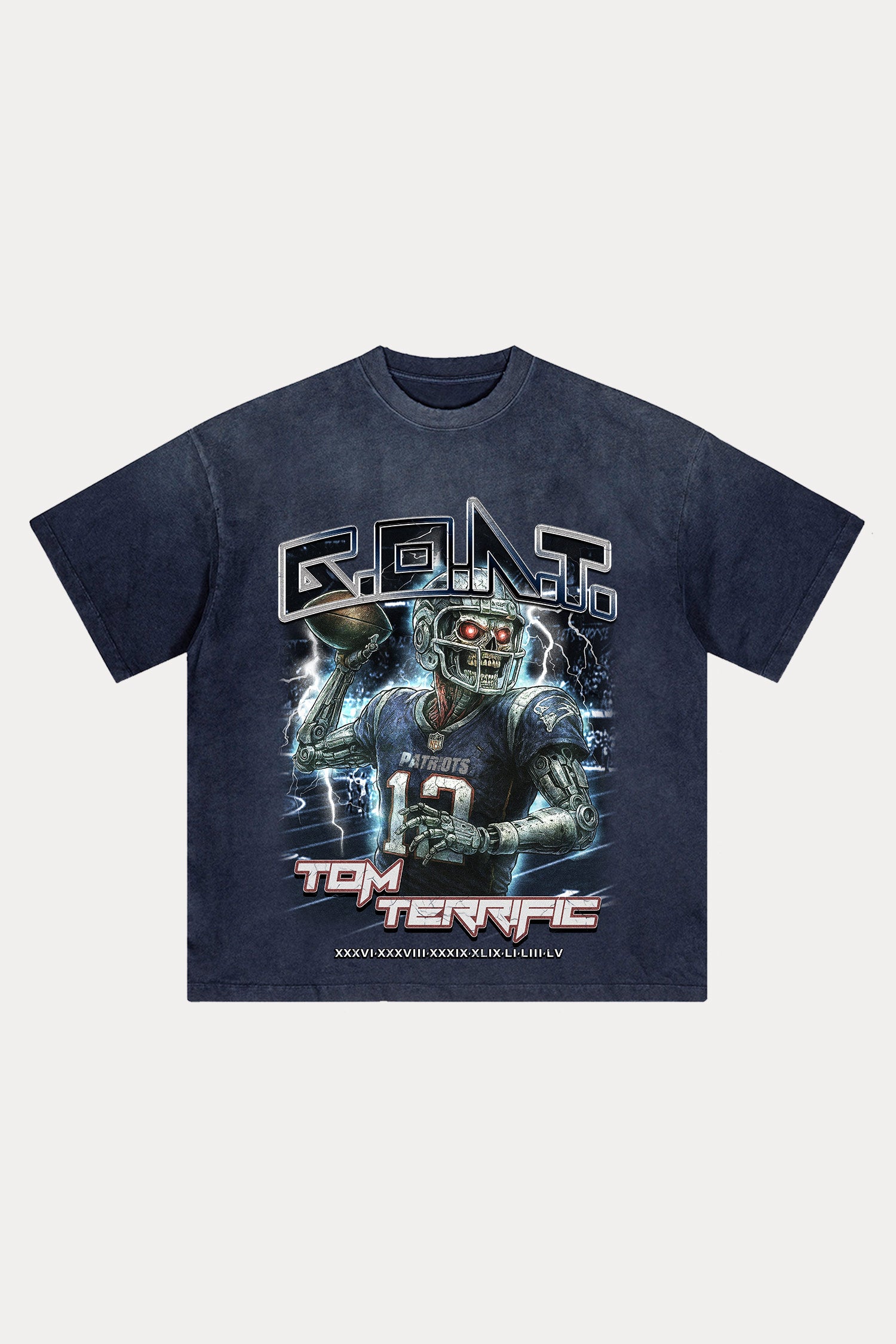 Evilnova Goat Distressed Washed T-Shirt-Evilnova