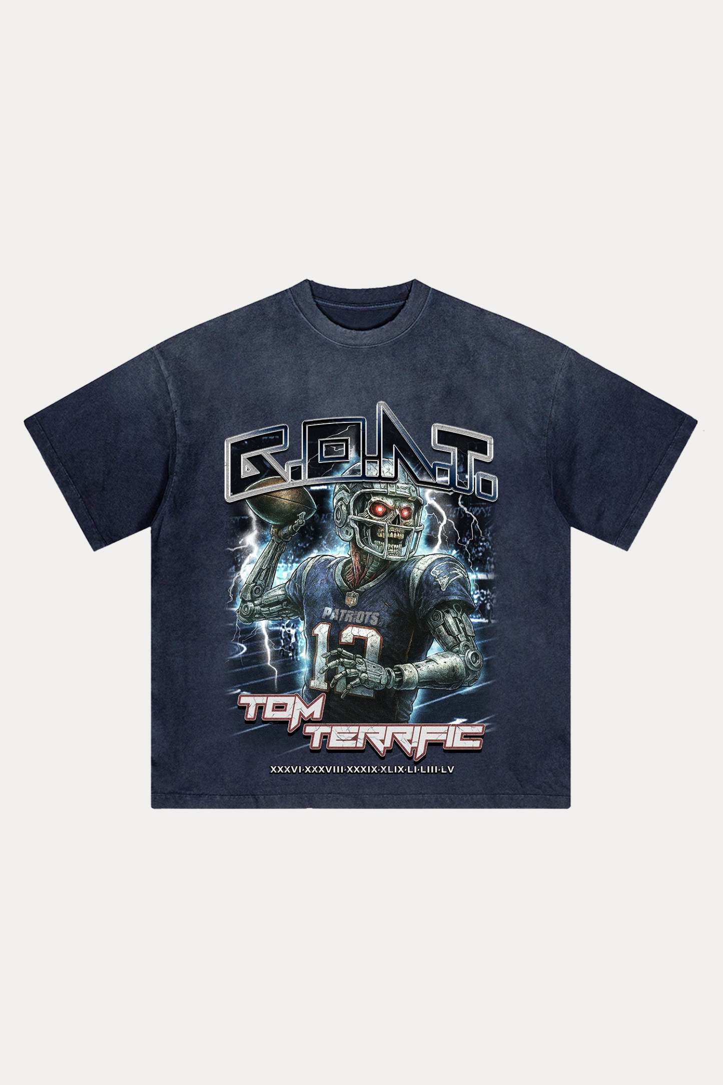 Evilnova Goat Distressed Washed T-Shirt-Evilnova