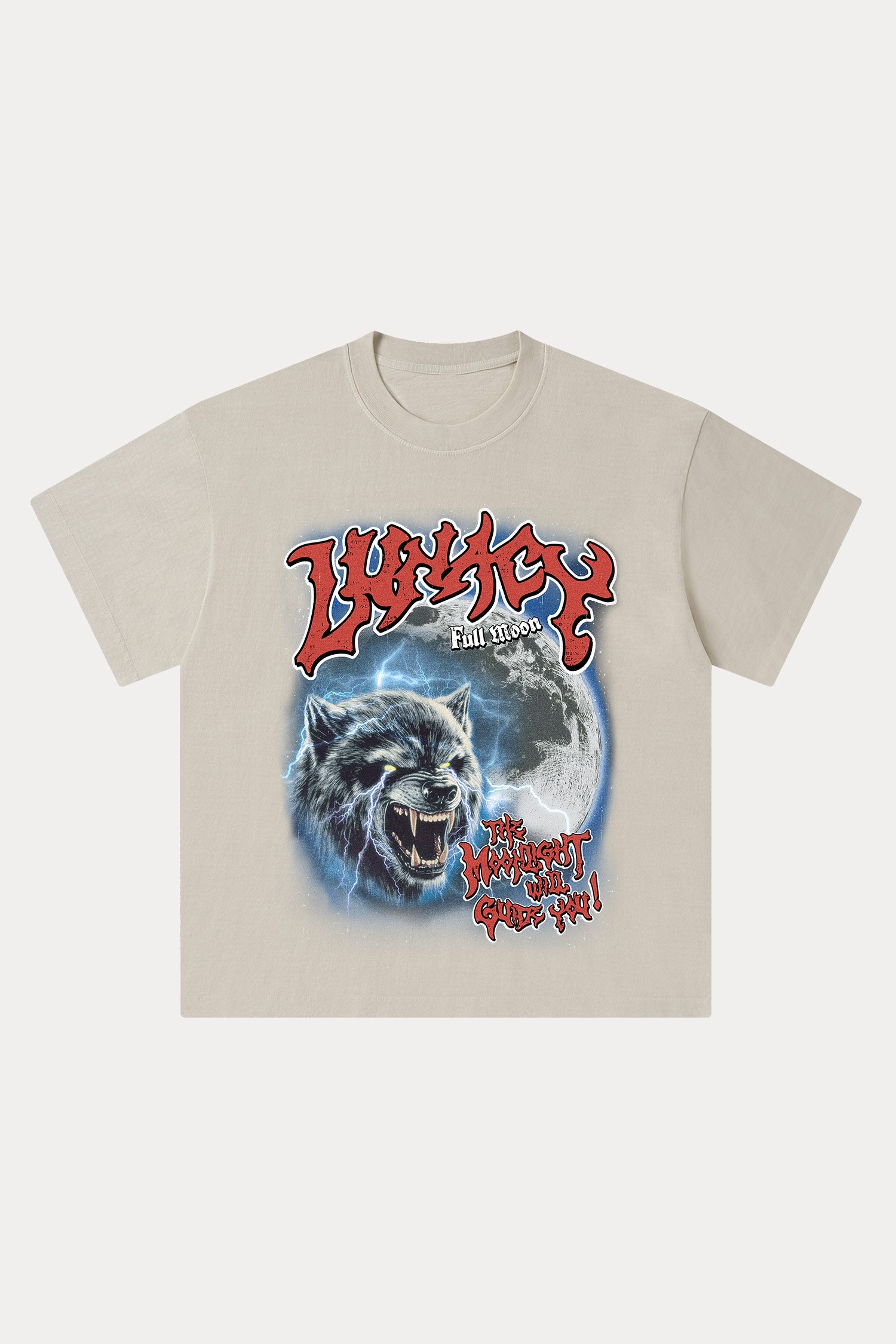Evilnova Lunacy Washed Streetwear T-Shirt-Evilnova