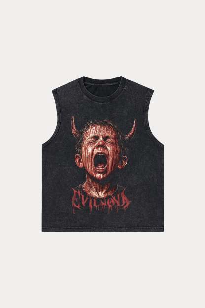 Evilnova Revelation Washed Tank Top-Evilnova